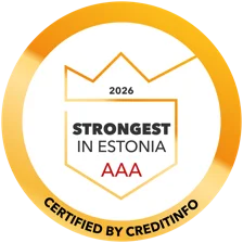 Strongest in Estonia 2026 AAA - Certified by Creditinfo